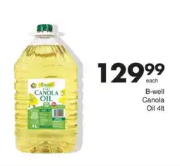 Save B-well Canola Oil offer