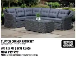 Home Corp Clifton Corner Patio Set offer