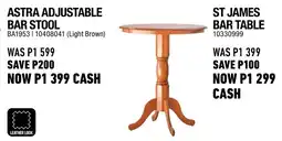 Home Corp Astra Adjustable Bar Stool offer