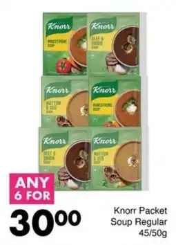 Save Knorr Packet Soup Regular offer