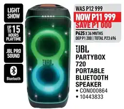 Home Corp JBL PARTYBOX 720 PORTABLE BLUETOOTH SPEAKER offer