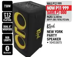 Home Corp Klipsch New York Party Speaker offer