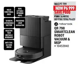 Home Corp roborock QR 798 SMARTCLEAN ROBOT VACUUM & MOP offer