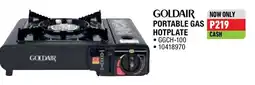 Home Corp GOLDAIR PORTABLE GAS HOTPLATE offer