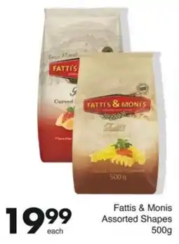 Save Fattis & Monis Assorted Shapes offer