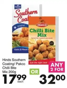 Save Hinds Southern Coating/ Pakco Chilli Bite Mix offer