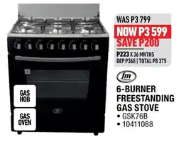 Home Corp 6-BURNER FREESTANDING GAS STOVE offer