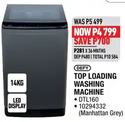 Home Corp Defy Top Loading Washing Machine offer