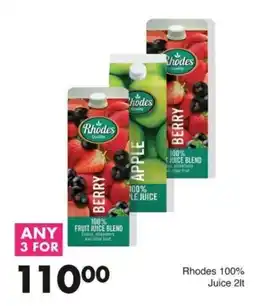 Save Rhodes 100% Juice offer