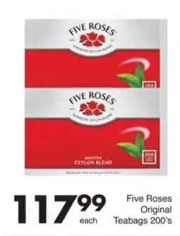 Save Five Roses Original Teabags offer