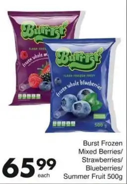 Save Burst Frozen Mixed Berries/Strawberries/Blueberries/Summer Fruit offer