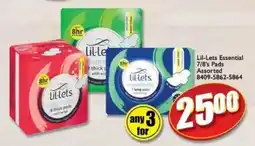 A5 Cash & Carry Lil-Lets Essential 7/8's Pads Assorted offer