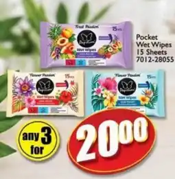 A5 Cash & Carry Pocket Wet Wipes offer