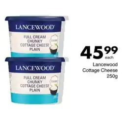 Save Lancewood Full Cream Chunky Cottage Cheese Plain offer