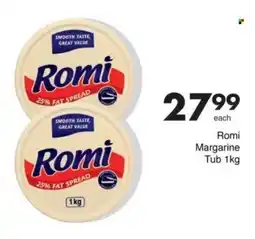 Save Romi Margarine Tub offer