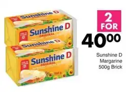 Save Sunshine D Margarine offer