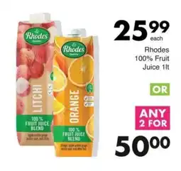 Save Rhodes 100% Fruit Juice Blend offer