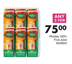 Save Rhodes 100% Fruit Juice offer