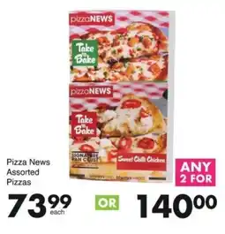 Save Pizza News Assorted Pizzas offer