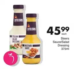 Save Steers Sauce/Salad Dressing offer