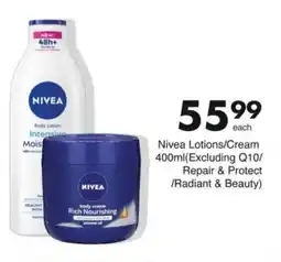 Save Nivea Lotions/Cream offer