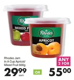 Save Rhodes Jam In A Cup Apricot/Mixed Fruit offer