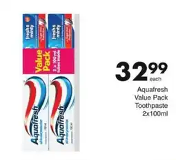 Save Aquafresh Value Pack Toothpaste offer