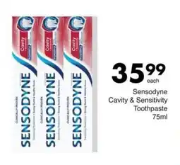 Save Sensodyne Cavity & Sensitivity Toothpaste offer