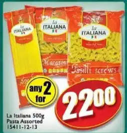 A5 Cash & Carry La Italiana Pasta Assorted offer