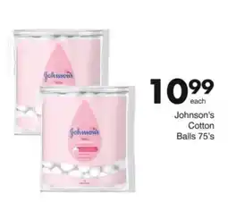Save Johnson's Cotton Balls 75's offer
