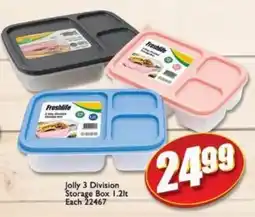 A5 Cash & Carry Freshlife 3 Division Storage Box offer