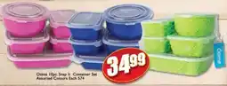 A5 Cash & Carry Otima 10pc. Snap It Container Set Assorted offer