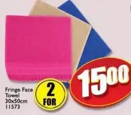 A5 Cash & Carry Fringe Face Towel offer