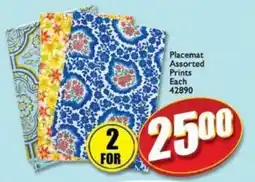 A5 Cash & Carry Placemat Assorted Prints offer