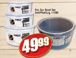 A5 Cash & Carry Rio 3pc Bowl Set offer