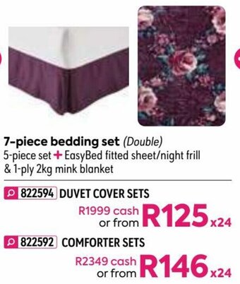 HomeChoice Comforter Sets offer