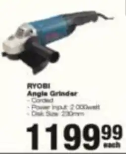 Build It RYOBI Angle Grinder offer