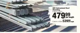 Build It IBR Galvanised Roof Sheeting offer