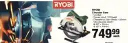 Build It RYOBI Circular Saw offer