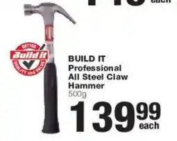 Build It BUILD IT Professional All Steel Claw Hammer offer
