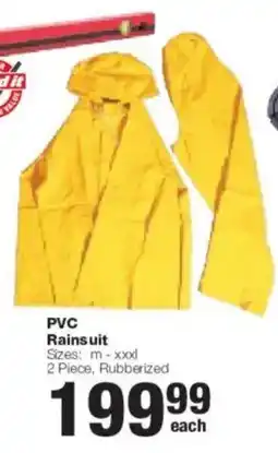 Build It PVC Rainsuit offer