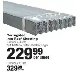 Build It Corrugated Iron Roof Sheeting AM Material with Hendok Logo offer
