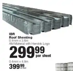Build It IBR Roof Sheeting AM Material with Hendok Logo offer
