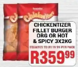 Chikro Food Market Chickentizer Fillet Burger offer