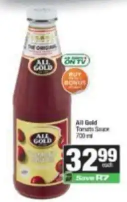 KwikSpar All Gold Tomato Sauce offer