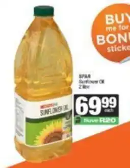 KwikSpar SPAR Sunflower Oil offer