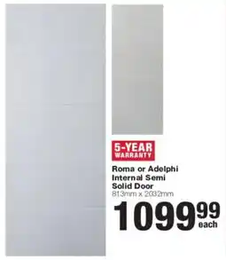 Build It Roma or Adelphi Internal Semi Solid Door offer