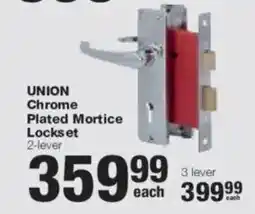 Build It UNION Chrome Plated Mortice Lockset offer