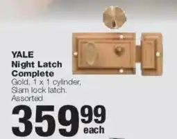 Build It YALE Night Latch Complete Assorted offer