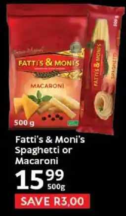 Oxford Freshmarket Fatti's & Moni's Spaghetti or Macaroni offer
